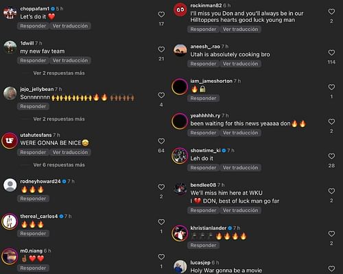 Reactions to Don McHenry transferring to Utah. - Source: @Instagram/@tiptonedits