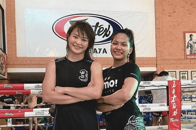 Denice Zamboanga shares how she started training at Fairtex Gym with Stamp early in her pro MMA career