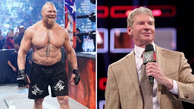 AEW champion shares unbelievable claims on Vince McMahon's reaction to Brock Lesnar encounter