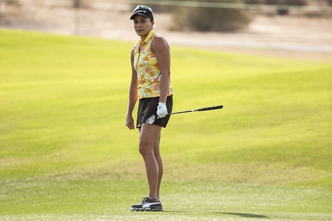 Lexi Thompson poses in new 'comfy and sporty' dress from $3.2B worth giant