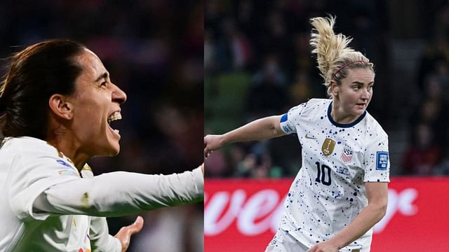 Lindsey Horan reacts to Amel Majri