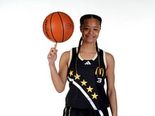 Tennessee signee Mia Pauldo shares reaction as she poses with Angel Reese ahead of the McDonald’s All-American game