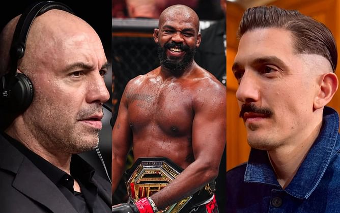 "Imagine that feeling of strangling Ciryl Gane" - When Joe Rogan and Andrew Schulz dove into wild take on Jon Jones as modern-day samurai
