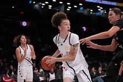 Addie Deal, Lara Somfai and Aaliyah Crump react as Kim Mulkey's LSU recruit Grace Knox shares her favorite Jordan Brand Classic moments