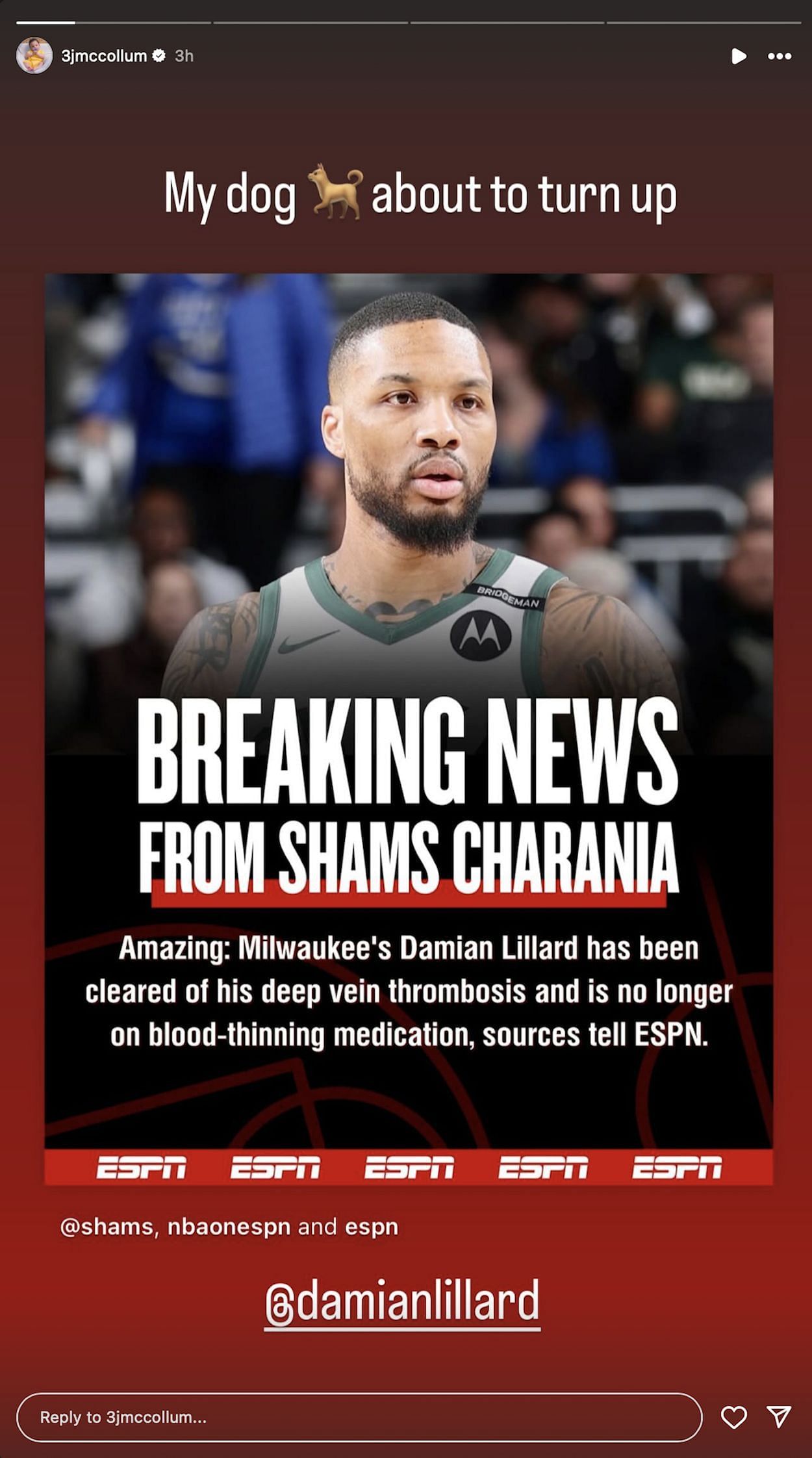 CJ on Damian Lillard&#039;s injury