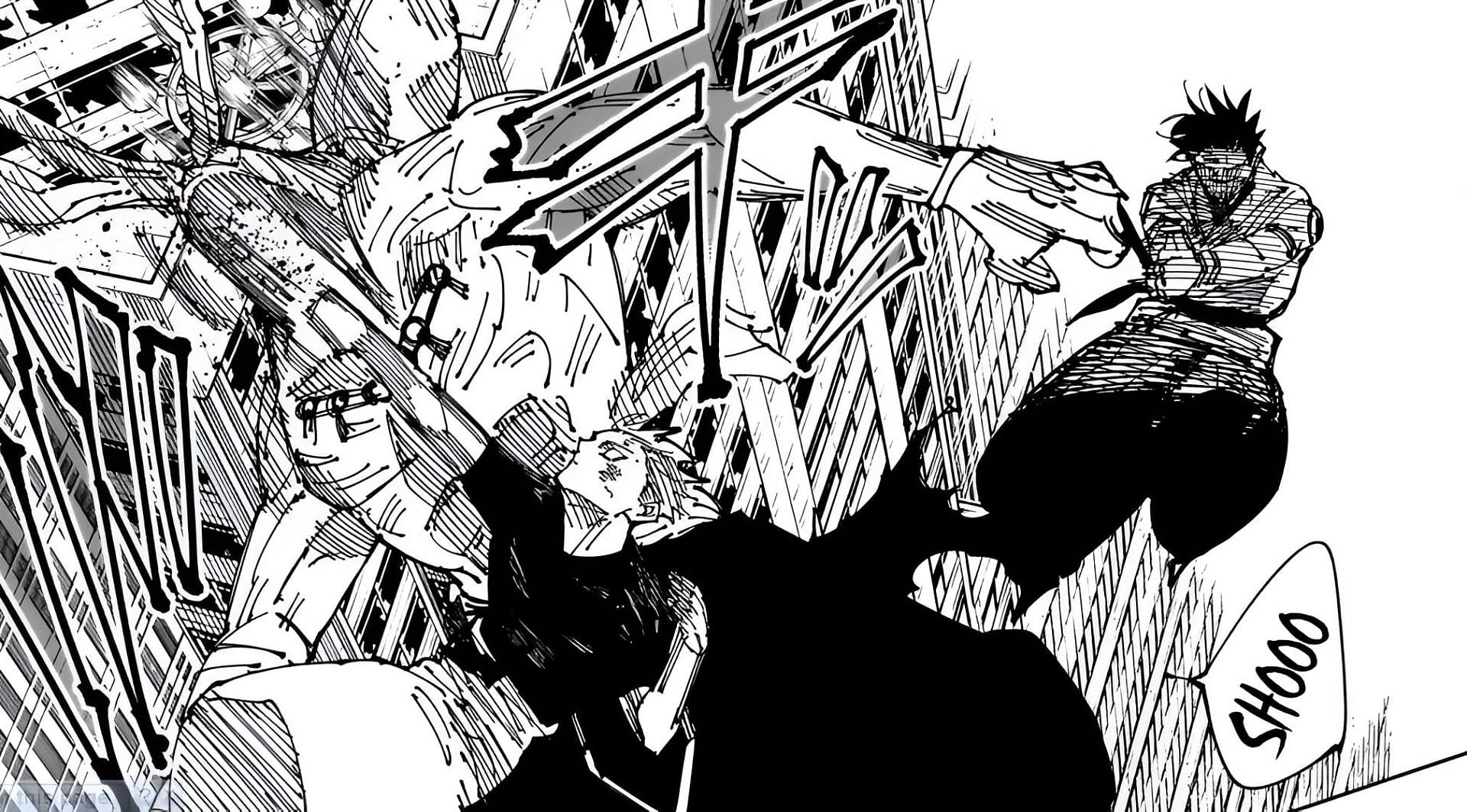 Gojo defeating Mahoraga (Image via Gege Akutami/Shueisha)