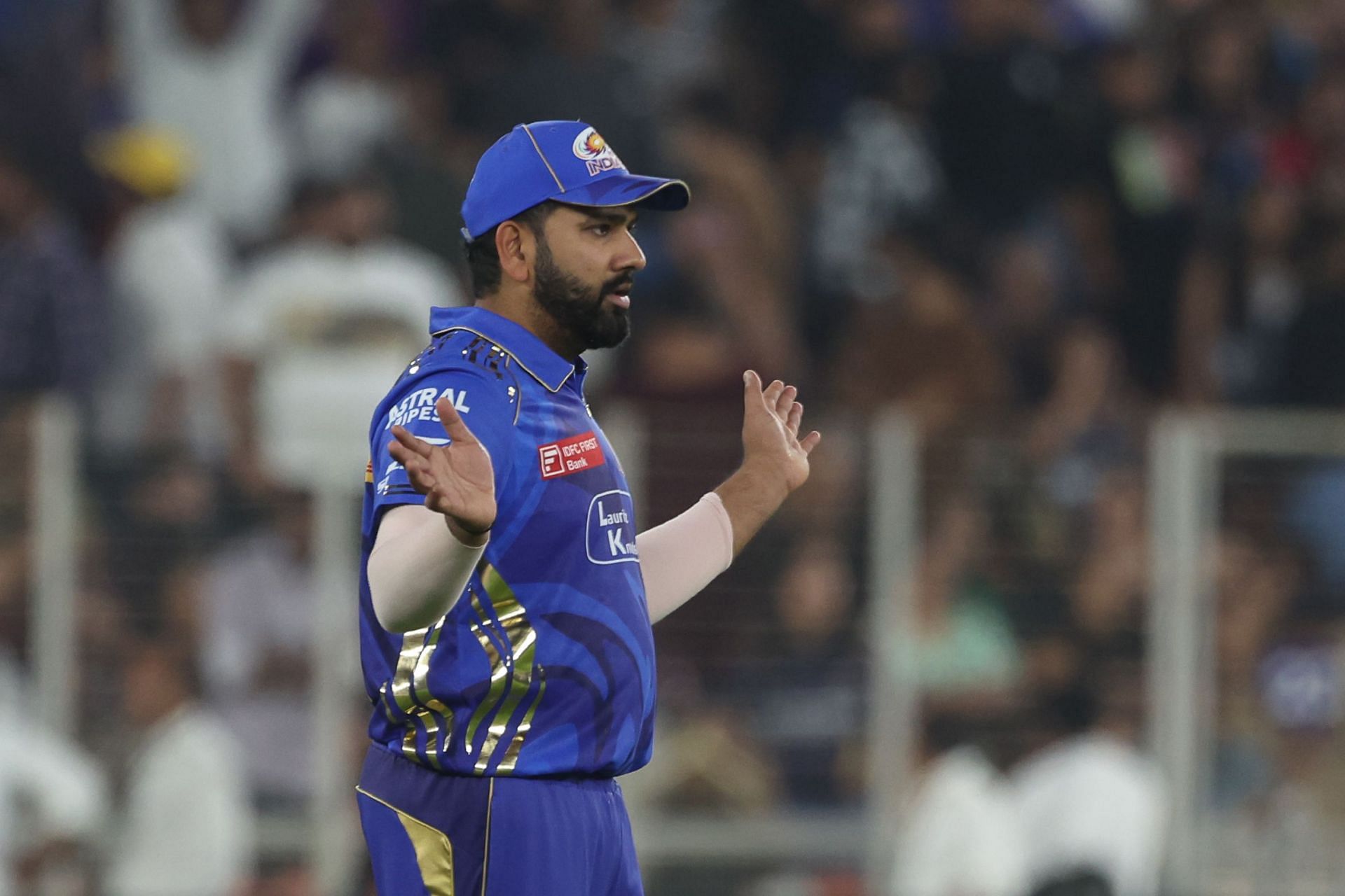 Rohit Sharma missed MI&#039;s previous game against LSG due to a knee injury. [P/C: Getty]