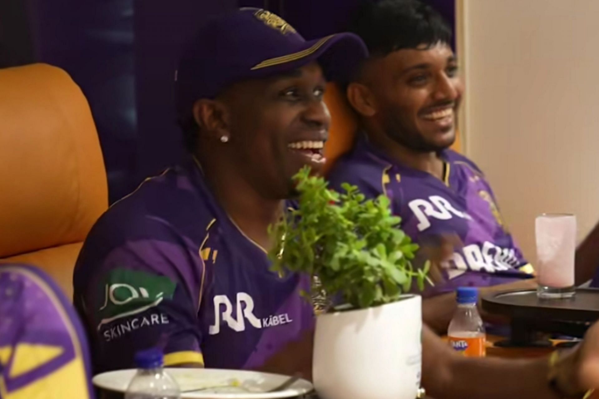 Dwayne Bravo vibes to famous Punjabi song (Image via X-@KKRiders)