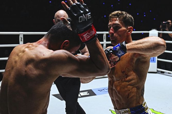 "I threw the kitchen sink with some of them" - Nico Carrillo in awe of Sitthichai's ability to withstand his "big elbows"