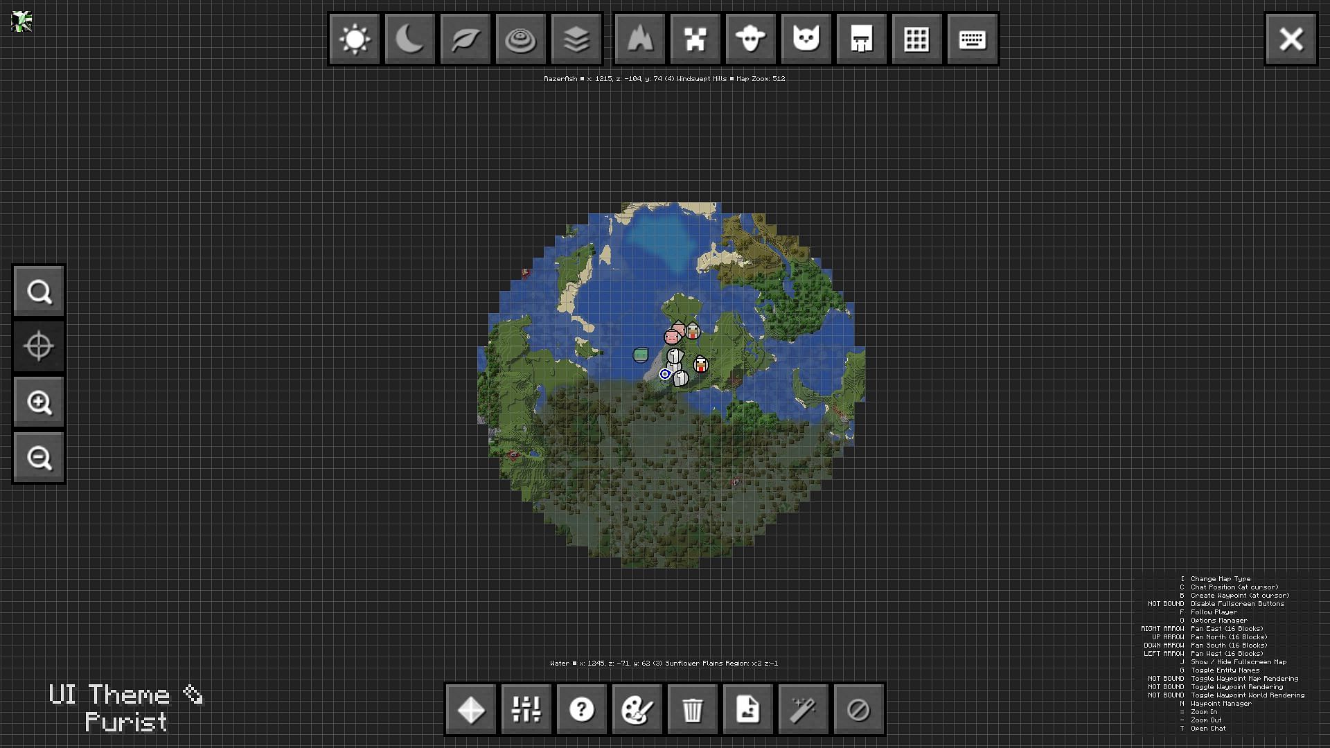 JourneyMap is an extensive map mod. (Image via Sportskeeda Gaming || Mojang Studios)