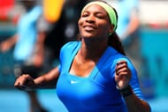 Serena Williams celebrating her 2012 Madrid Open title triumph (Source: Getty)