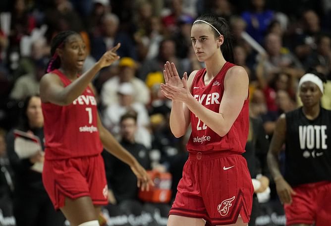 Aliyah Boston shares sneaky compliment about Caitlin Clark's physical gains on Fever media day