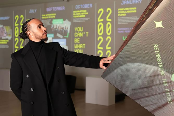Lewis Hamilton shares heartwarming story of a Mission 44 motorsport scholar