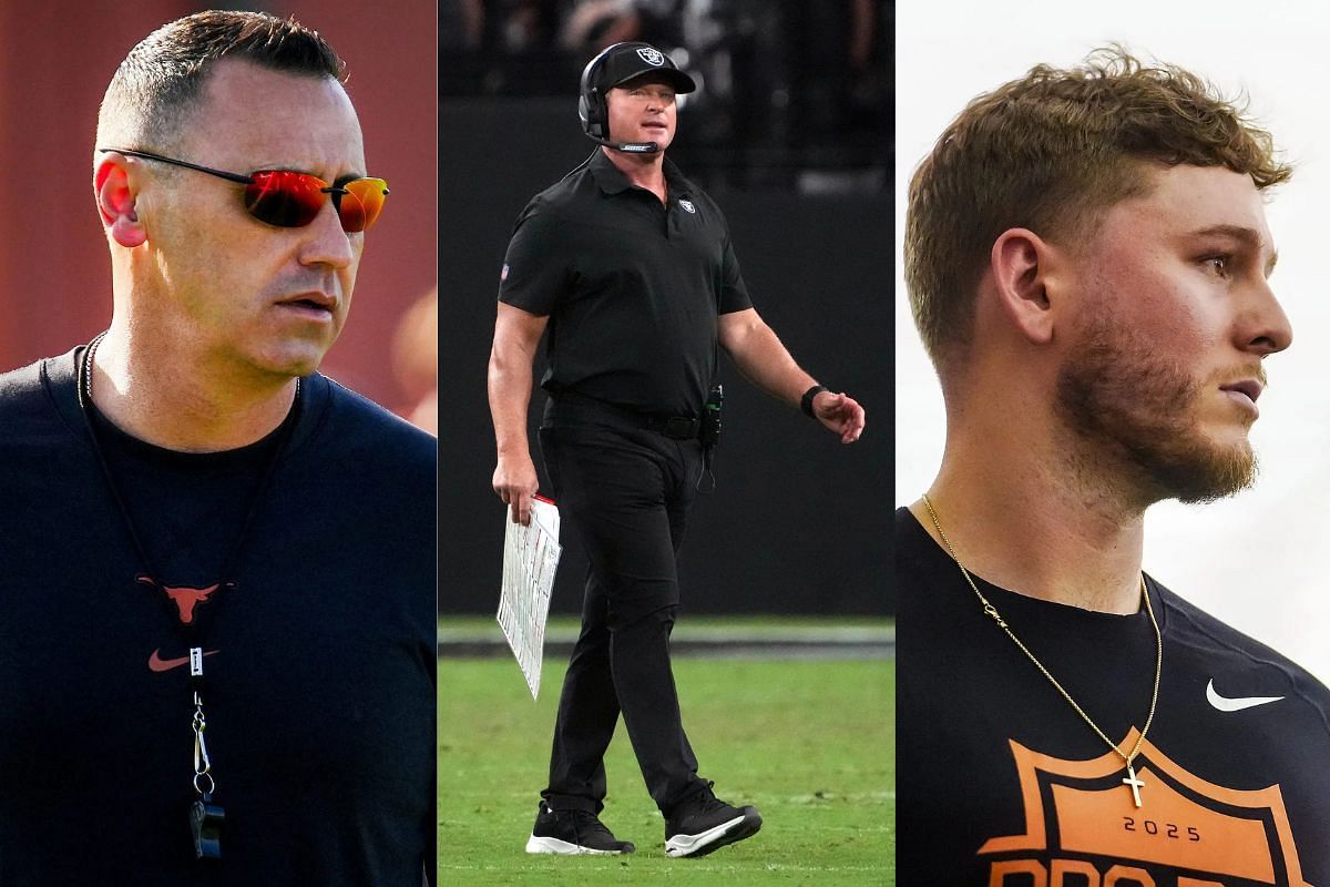 Steve Sarkisian sends giant surprise for legendary Jon Gruden as Quinn Ewers lights up iconic QB class episode (Image Credits - IMAGN/GETTY)