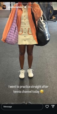 Sloane Stephens' IG Story | Source: @sloanestephens