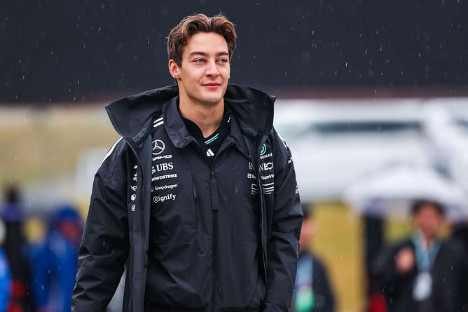 George Russell drops 2-word reaction to Mercedes' 5-year throwback post of his debut with the team