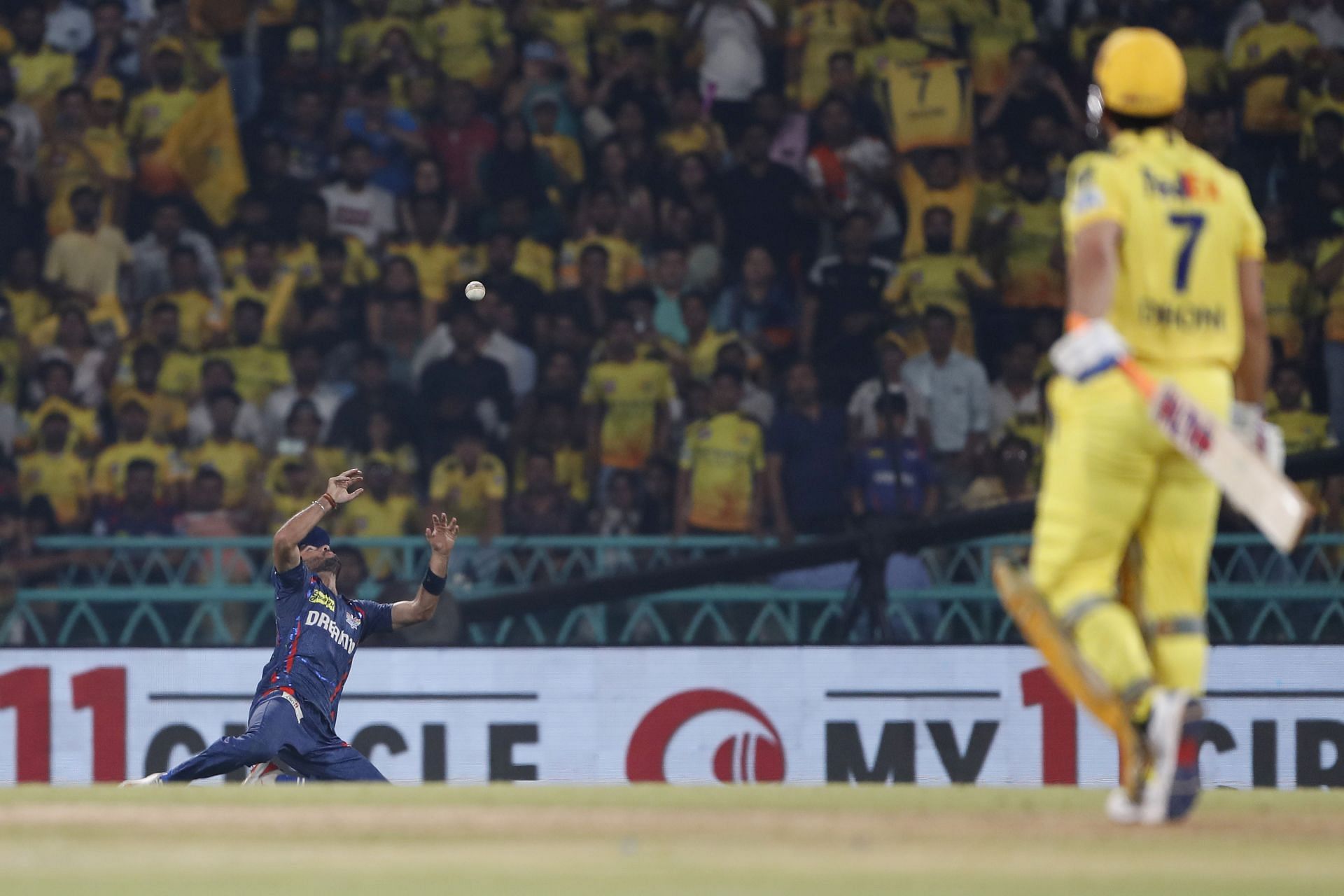 CSK and MS Dhoni can thank Ravi Bishnoi for one of their two wins this season [Credit: Getty]