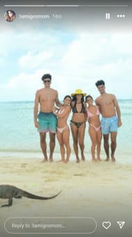 PHOTOS: Carlos Boozer's ex-wife CeCe shares snaps from her beach vacation with her twin sons Cayden and Cameron Boozer before they head to Duke (Image: IG/ 3amigosmom)