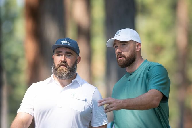 Travis Kelce hilariously calls out Jason Kelce for sending only one picture of his newborn niece