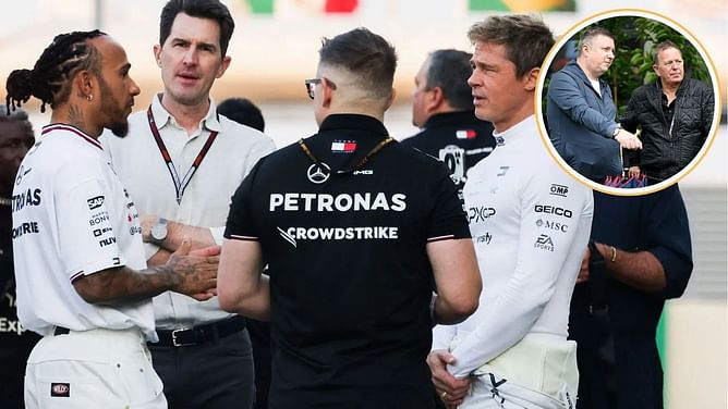 F1 commentator David Croft on how Lewis Hamilton got him and Martin Brundle a role in the Brad Pitt starrer movie