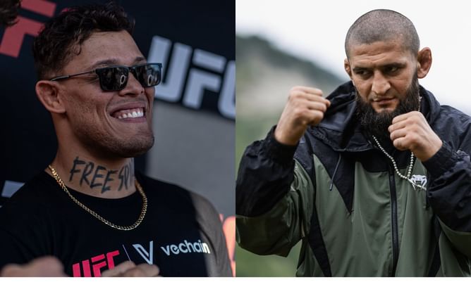 "He goes hard all the rounds" - When Caio Borralho hailed Khamzat Chimaev as the toughest sparring partner he's ever faced