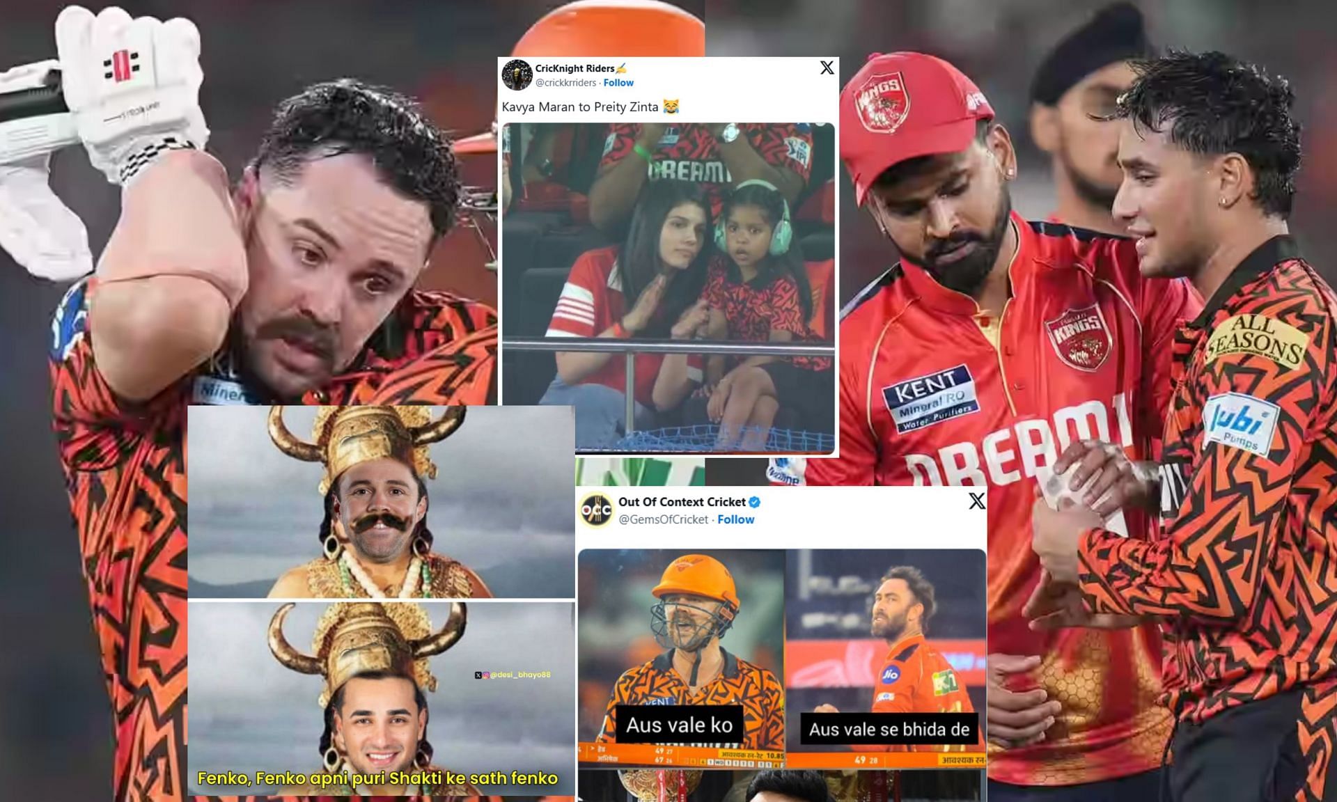 Top memes from SRH vs PBKS IPL 2025 match. (Image: bcci.tv, X - @desi_bhayo88, @crickkrriders @GemsOfCricket)