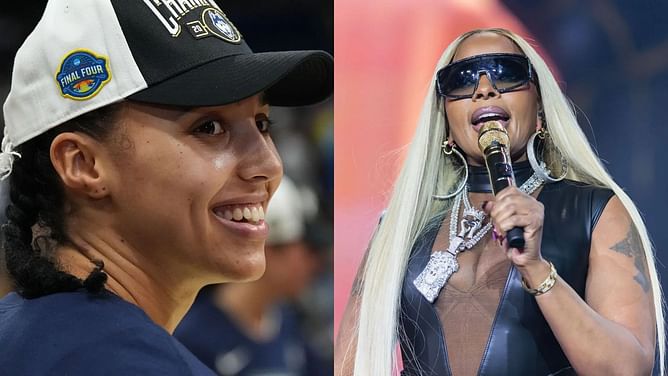 Azzi Fudd poses with 9x Grammy winner Mary J. Blige, Ne-Yo as UConn star gives sneak peek into glamorous lifestyle