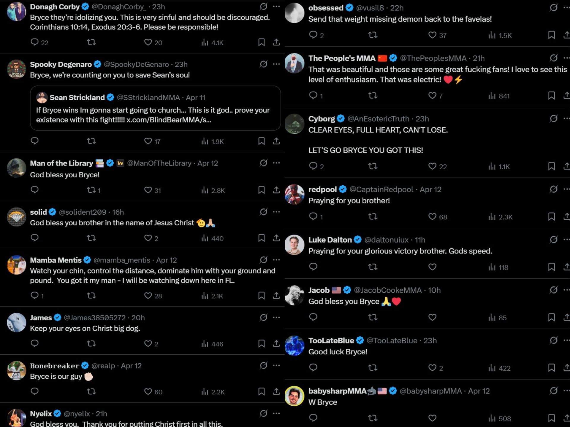 Fan reactions to Bryce Mitchell&#039;s crowd interaction