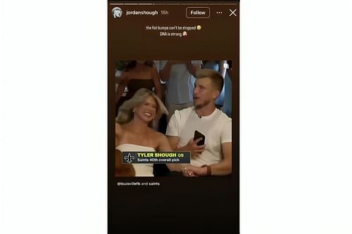 Tyler Shough’s wife Jordan hints at couple's mutual trait after Saints picked ex-Louisville QB 40th overall (image credit: instagram/jordanshough)