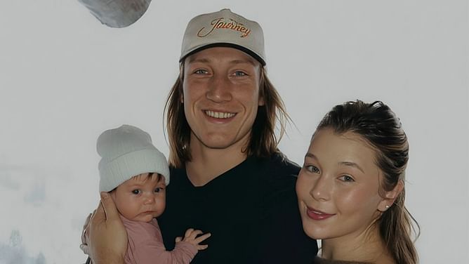 Trevor Lawrence captures ultimate girl-dad moment with newborn daughter Shae