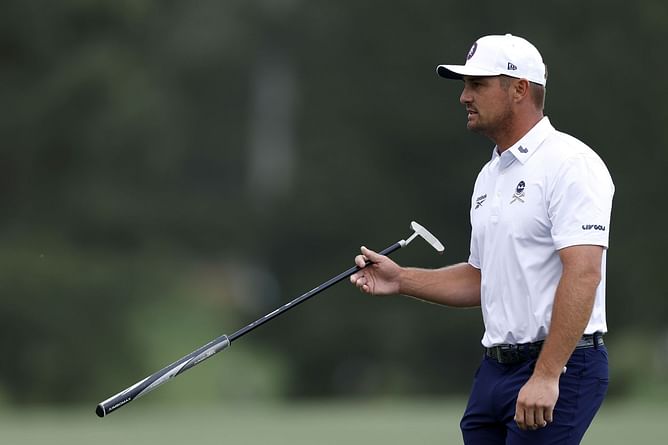 Bryson DeChambeau hits close to a 1000 shots ahead of his tee time at the Masters on Saturday