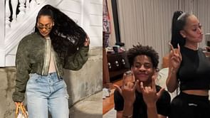 In Photos: Kiyan Anthony's $30M worth mom La La Anthony flaunts a fatigues-inspired olive green outfit