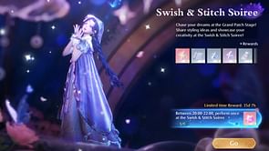 Infinity Nikki Swish & Stitch Soiree event guide and timings