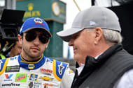 Chase Elliott and HMS owner Rick Hendrick - NASCAR: Daytona 500-Qualifying - Source: Imagn