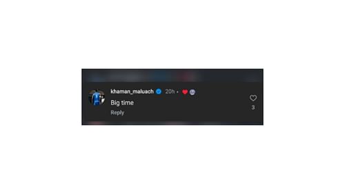 Khaman Maluach reacts to Blake Harper’s high school highlights (Image by Instagram/@_bharp)