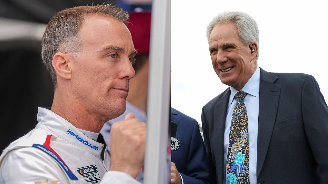 Kevin Harvick makes opinion clear on following Darrell Waltrip&rsquo;s booth path. Images via Imagn