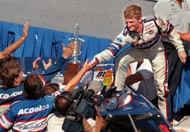 Dale Jr. after winning at Milwaukee - Source: Imagn