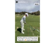 Charley Hull's Instagram story post on Thursday