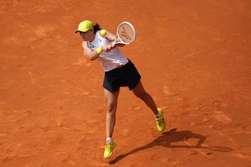 Swiatek at the 2025 Madrid Open (Source: Getty)