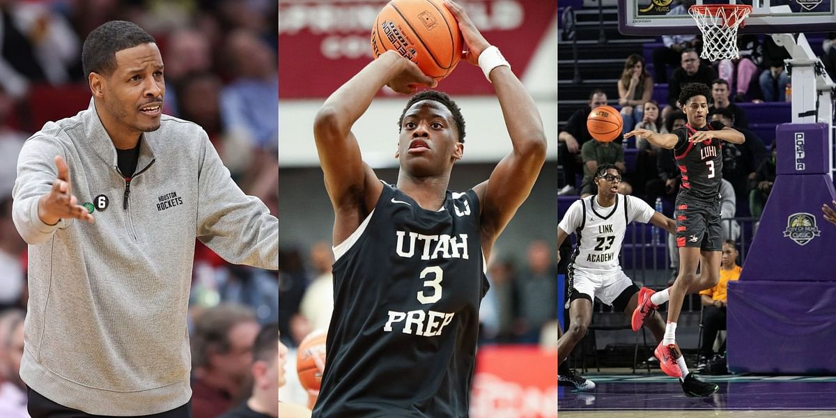Ex-Rockets coach Stephen Silas walks Kiyan Anthony, AJ Dybantsa & Cameron Boozer through elite NBA players' signature moves
