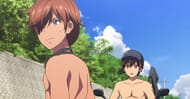 Hairi and the shirtless man as seen in the anime (Image via feel)