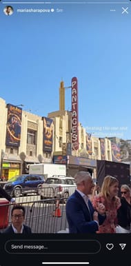 Maria Sharapova's Story - Via Instagram