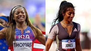 Tia Jones gushes over her bond with Gabby Thomas and other training partners with five-word message