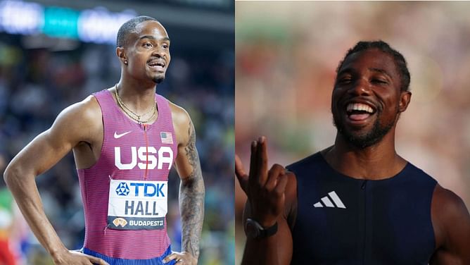 Quincy Hall teases Noah Lyles’ $15K race talk but applauds his effort in 400m professional debut
