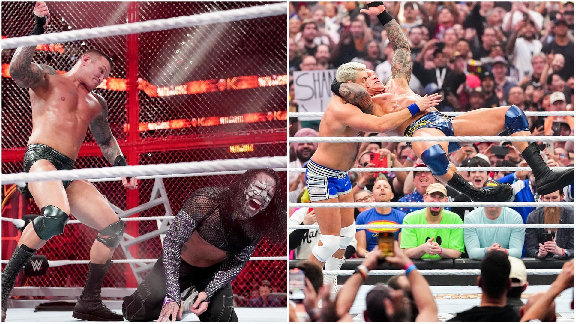 Randy Orton vs. Jeff Hardy and Joe Hendry in WWE