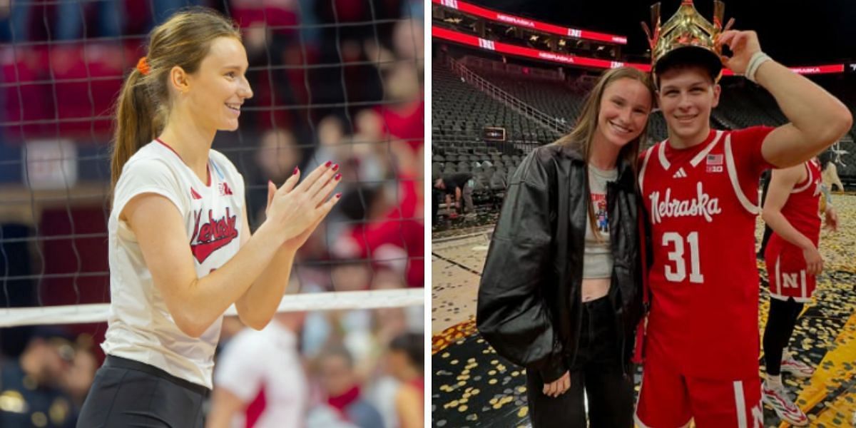 Bergen Reilly celebrates Easter with boyfriend Cale Jacobsen. (Images by Getty and Instagram@bergenreilly)