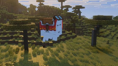 Happy ghasts slowly regenerate their health on their own. (Image via Sportskeeda Gaming/Mojang Studios)