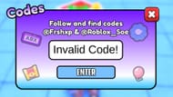 Math Wall Simulator invalid code issue (Image via Roblox)
