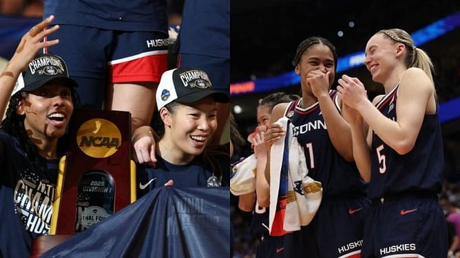 "Man you got blasted": Paige Bueckers, Sarah Strong, KK Arnold and other UConn players react as Kaitlyn Chen posts natty win snaps