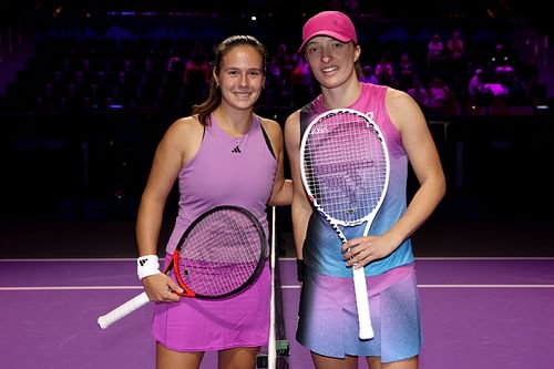 Daria Kasatkina (left) and Iga Swiatek (right) (Source: Getty)